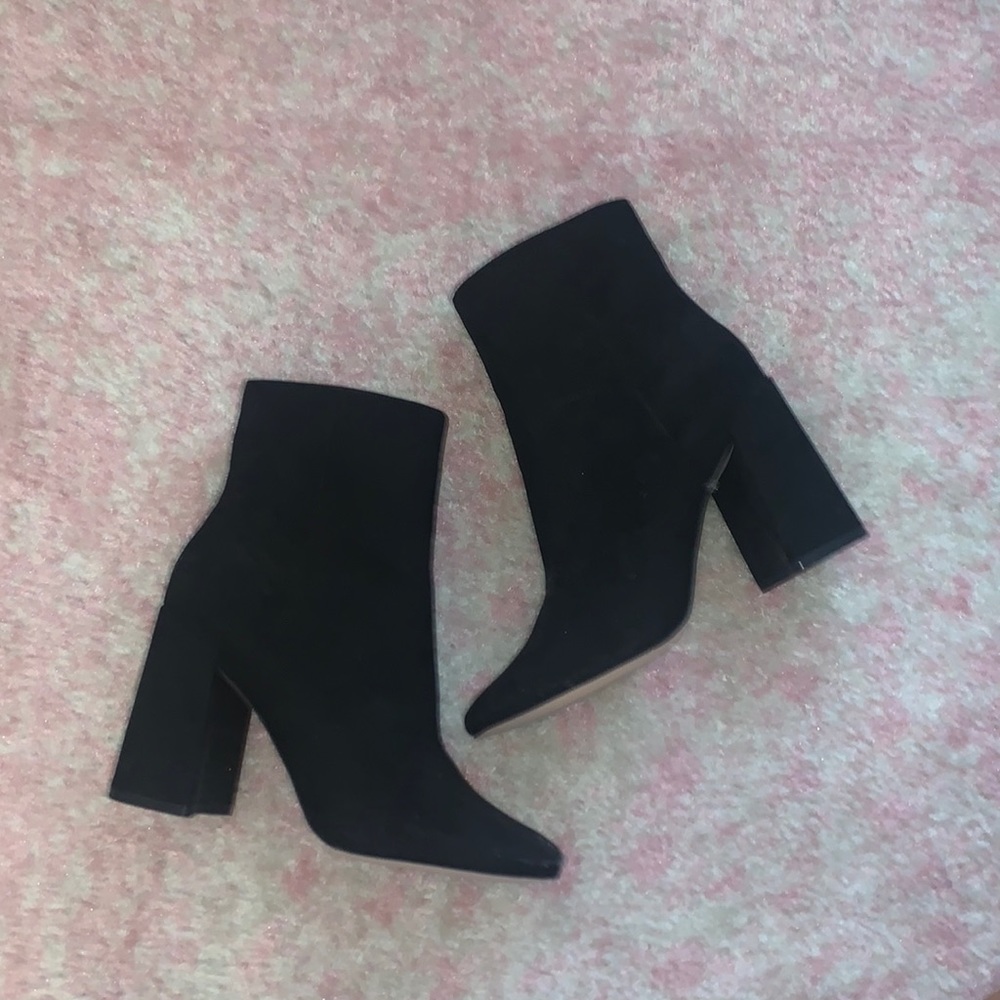 Never worn ASOS suede booties
